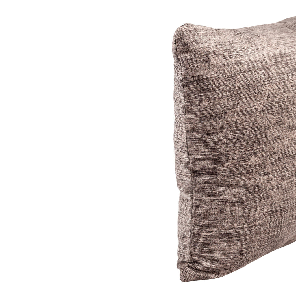 Almofada BELLUS 45x45 Veludo Bege e Castanho Reciclado