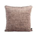 Almofada BELLUS 45x45 Veludo Bege e Castanho Reciclado