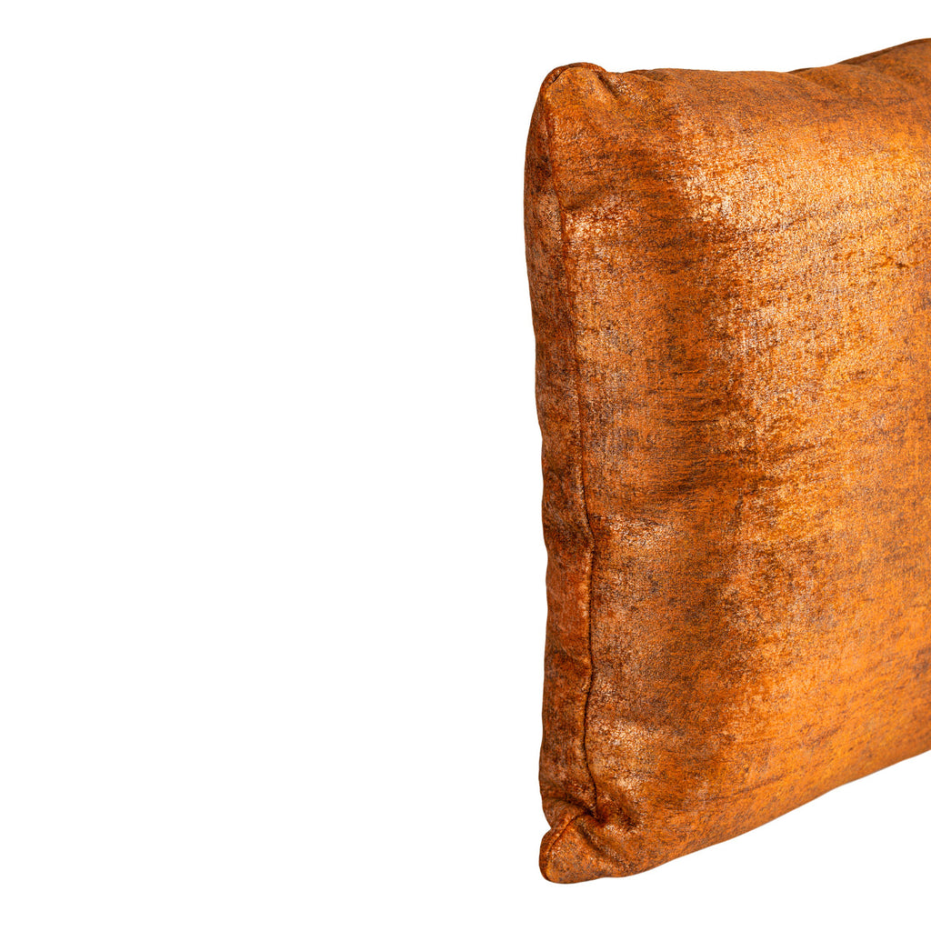 BELLUS Cushion 45x45 Velvet Marble Amber Gold