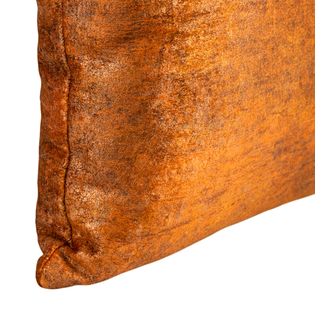 BELLUS Cushion 45x45 Velvet Marble Amber Gold