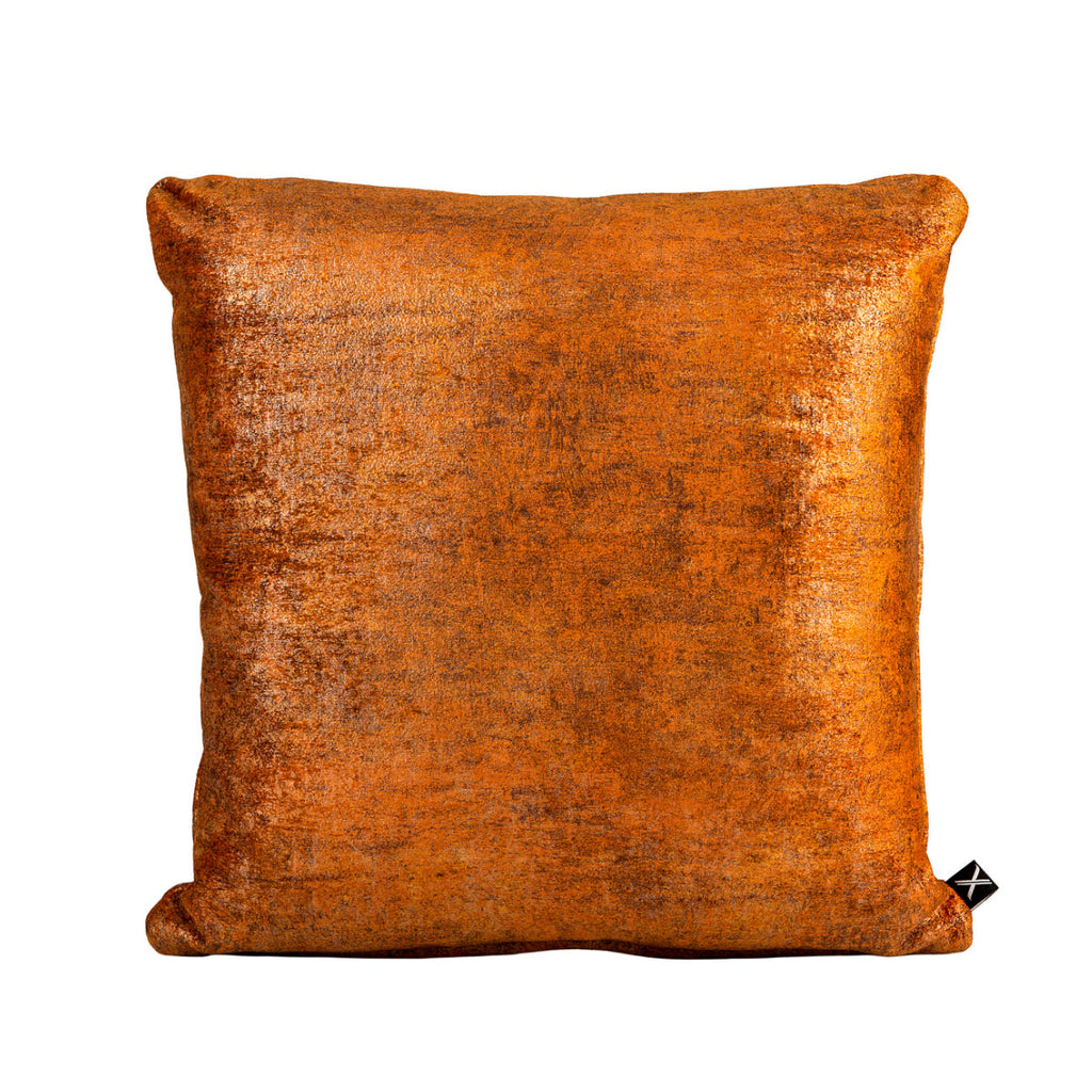 BELLUS Cushion 45x45 Velvet Marble Amber Gold