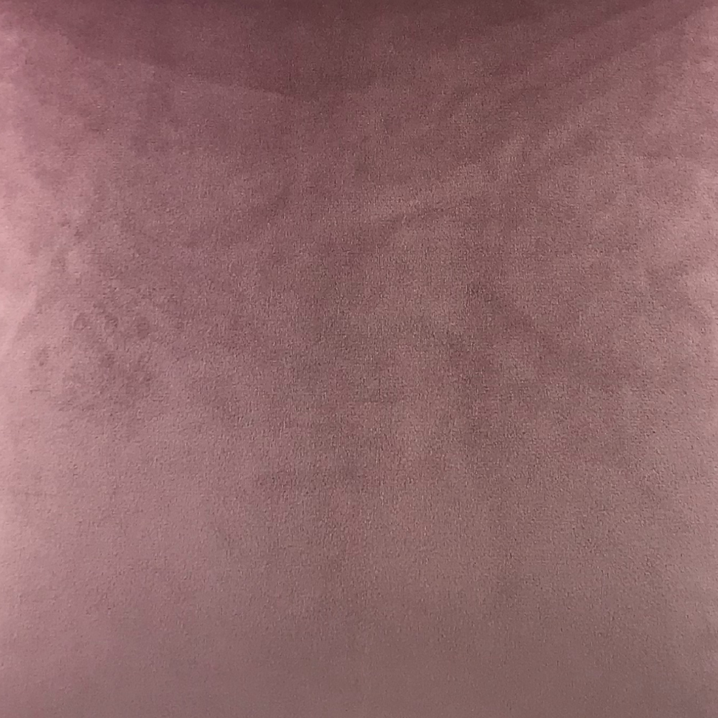 Cushion BELLUS 45x45 Pink Velvet with Natural Beige Trim
