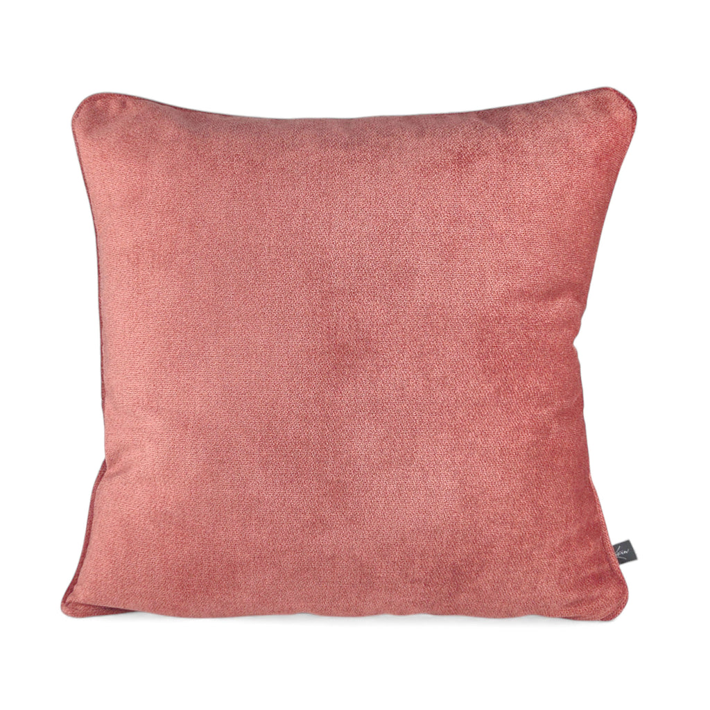 Almofada BELLUS 50x50 em Veludo Vermelho Bordeaux com vivo