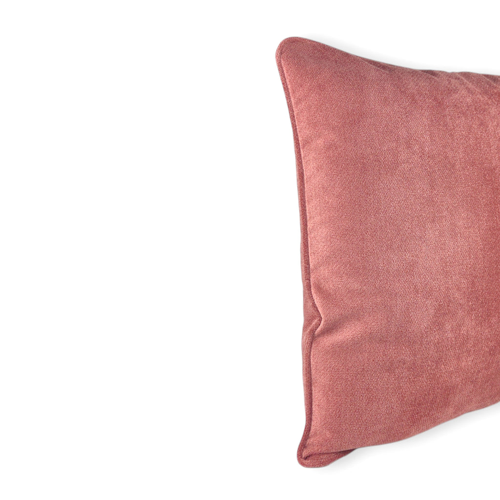 Almofada BELLUS 50x50 em Veludo Vermelho Bordeaux com vivo