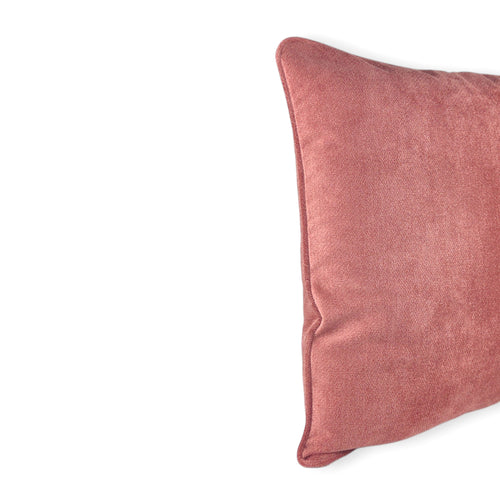 Almofada BELLUS 50x50 em Veludo Vermelho Bordeaux com vivo