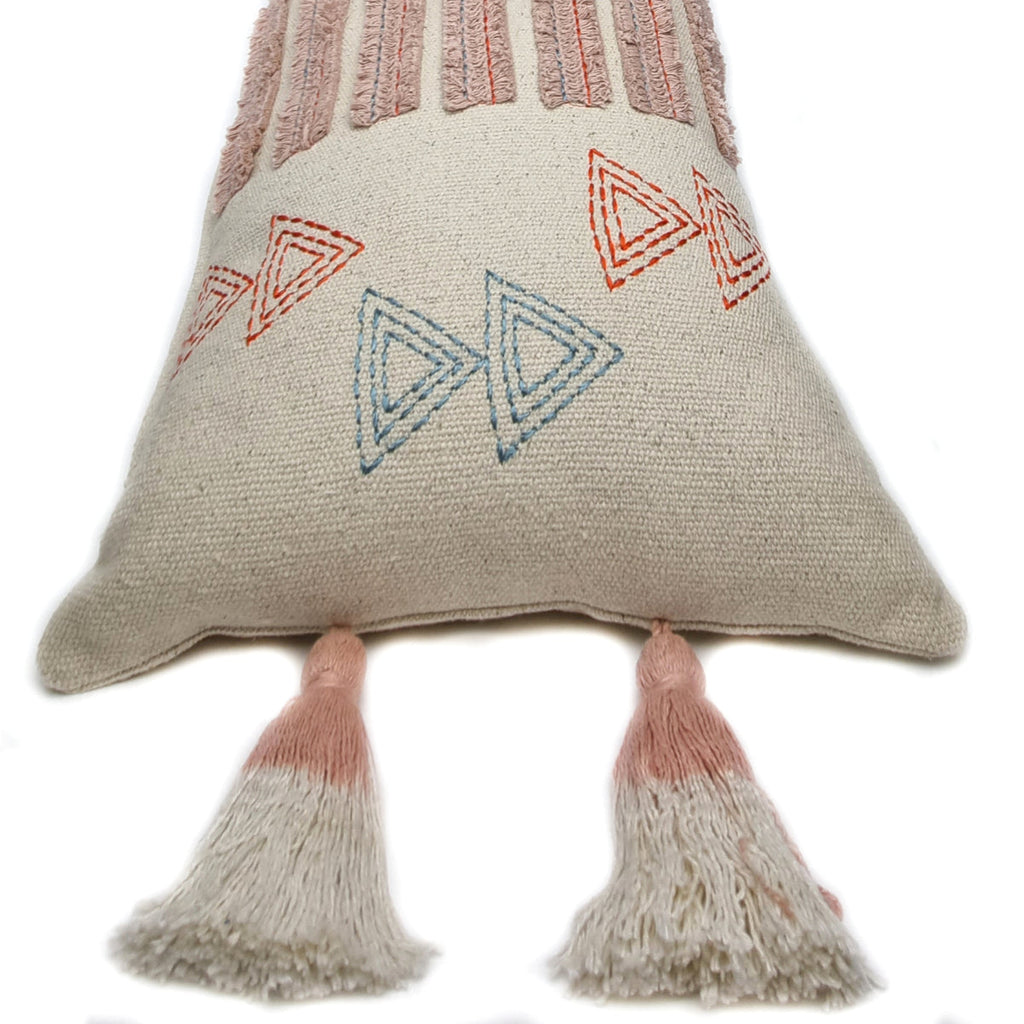 Almofada DINJA 35x45 Natural Rosa e Berloques