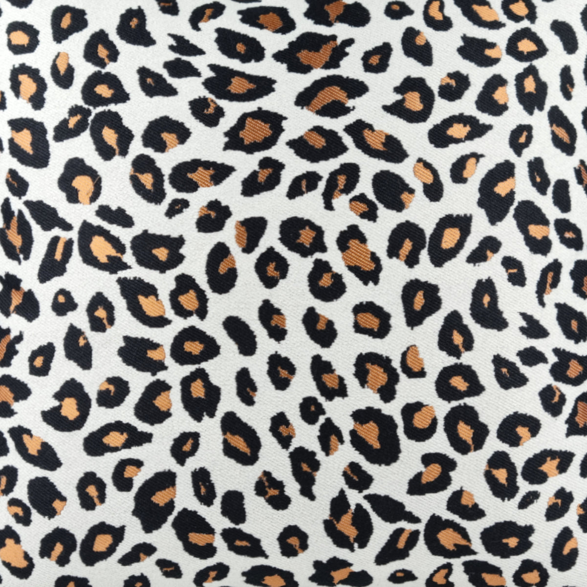 Almofada DINJA 45x45 Leopardo com verso Veludo Laranja