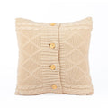 Almofada DINJA 45x45 Malha Bege - KUXIN // Home Fashion