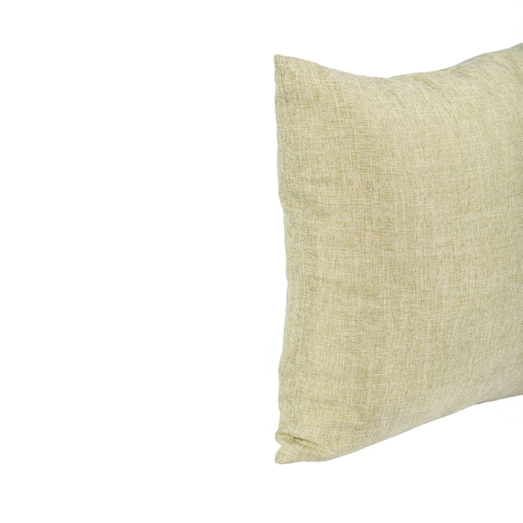 DINJA 45x45 Linen Pillow Mustard Green | ❤️ @martacyrnecarvalho