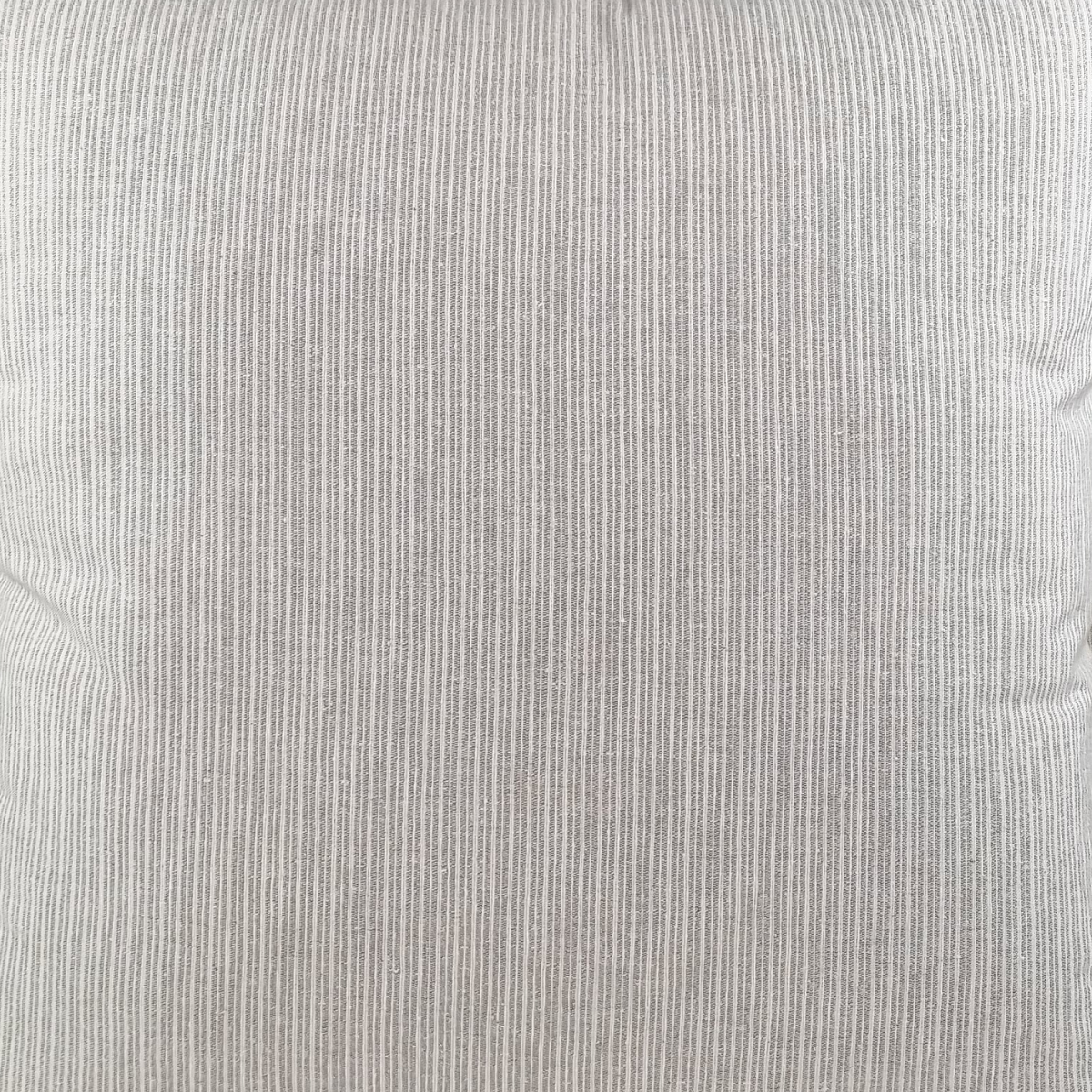 Almofada DINJA 50x50 Linho Bege com risca fina Cru e rebordo