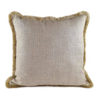 Cushion DINJA 50x50 Linen with Golden Fringe
