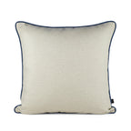 Almofada DINJA 50x50 Linho com vivo Azul escuro