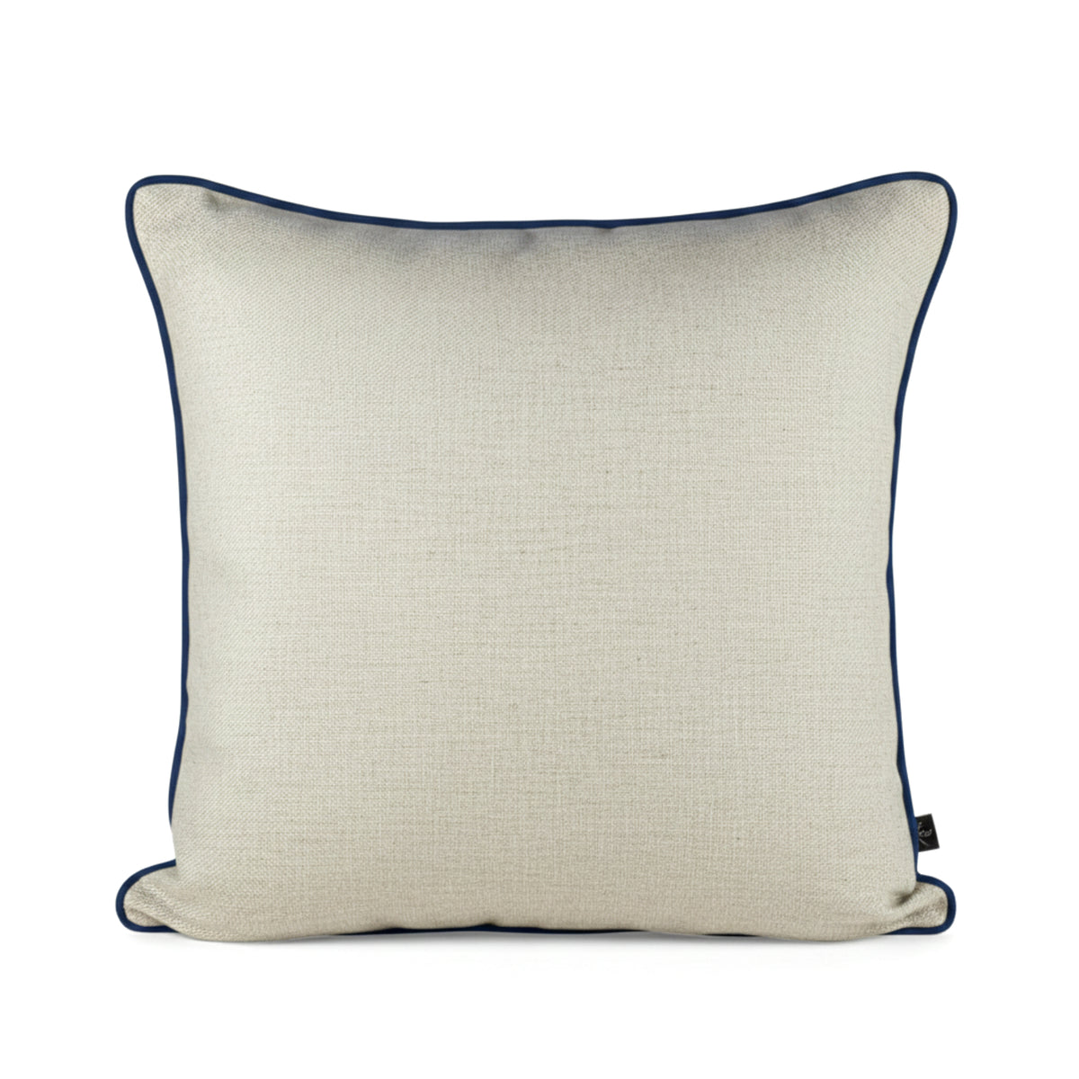 Almofada DINJA 50x50 Linho com vivo Azul escuro