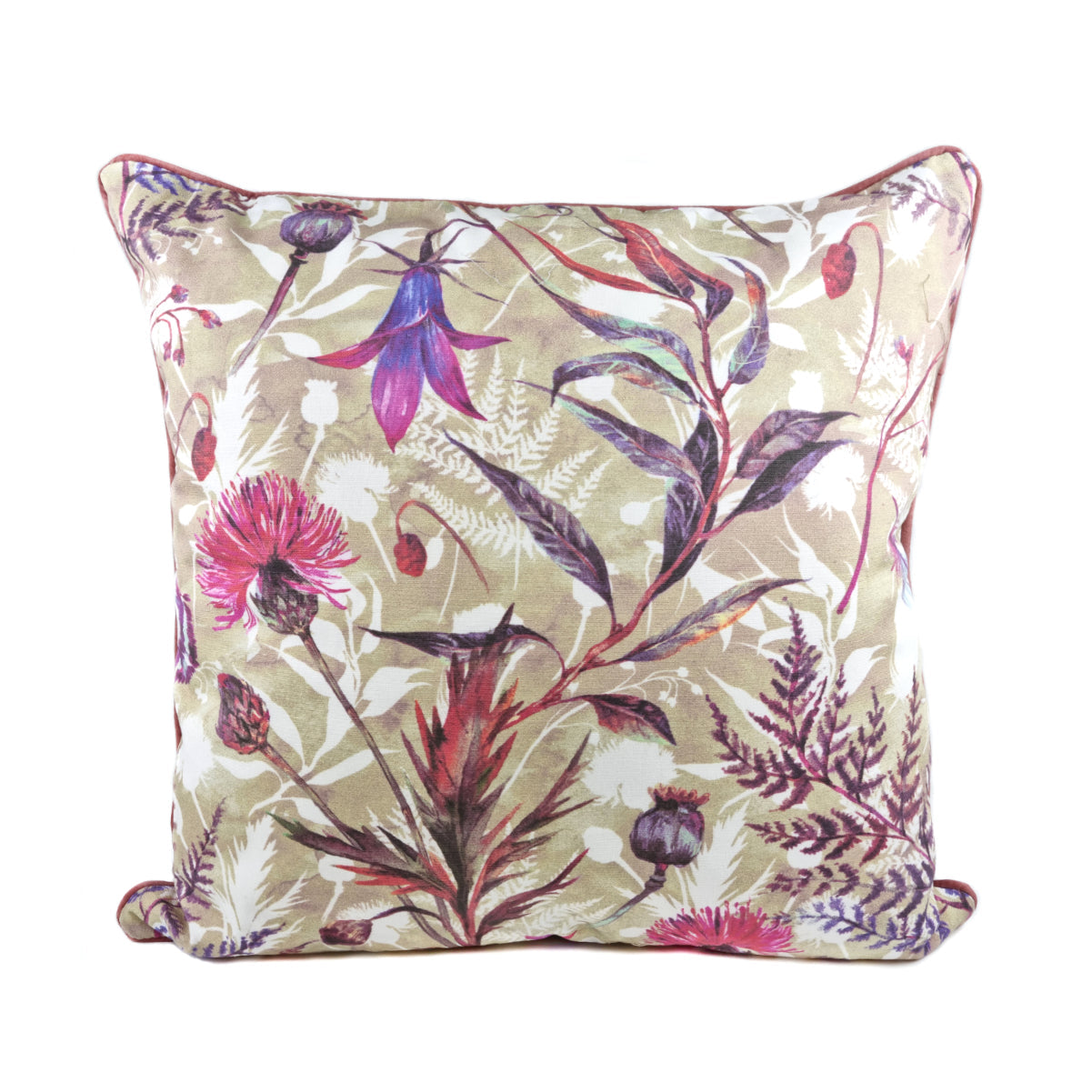 Almofada FJURI 45x45 Rosa com Flores e Vivo