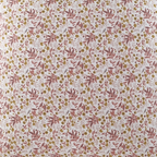 Cushion FJURI 45x45 Cotton White and Pink with Leaves