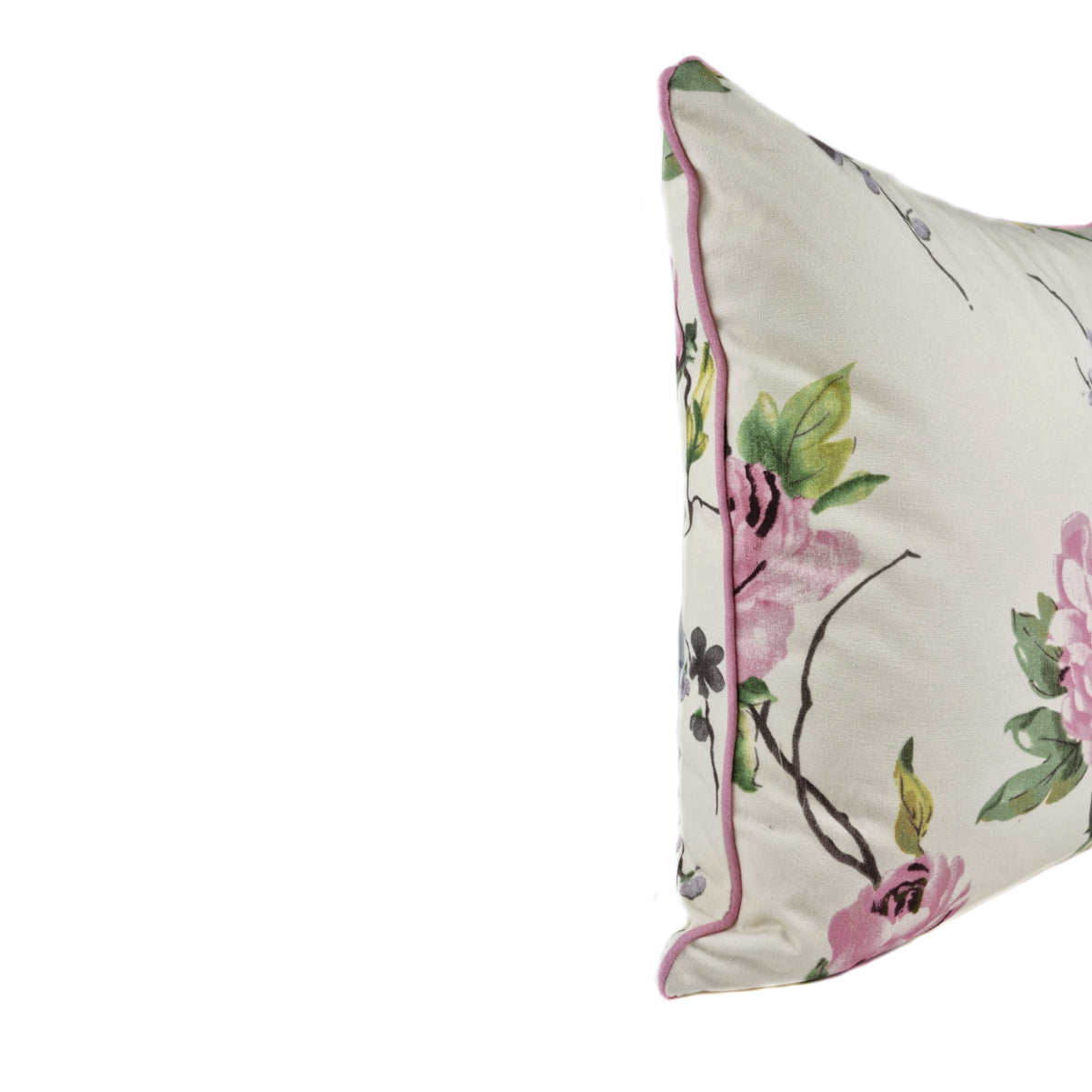 Almofada FJURI 45x45 Flores com vivo Rosa