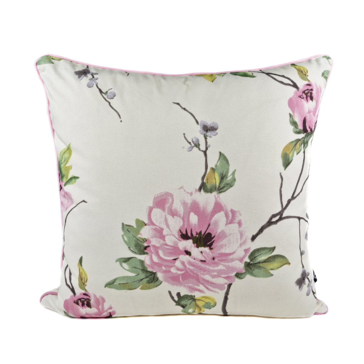Almofada FJURI 45x45 Flores com vivo Rosa
