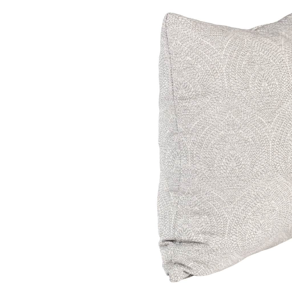 FJURI Cushion 50x50 Gray Mandala Pattern