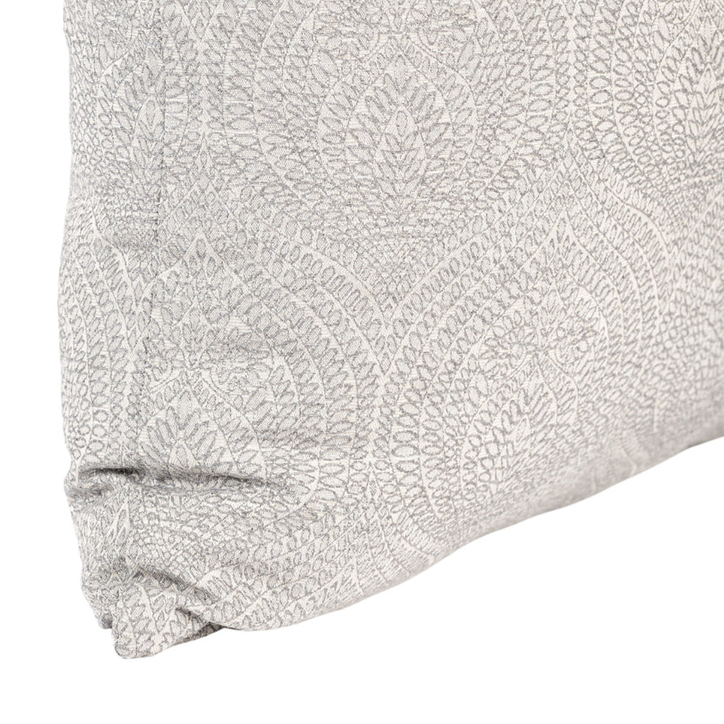 FJURI Cushion 50x50 Gray Mandala Pattern