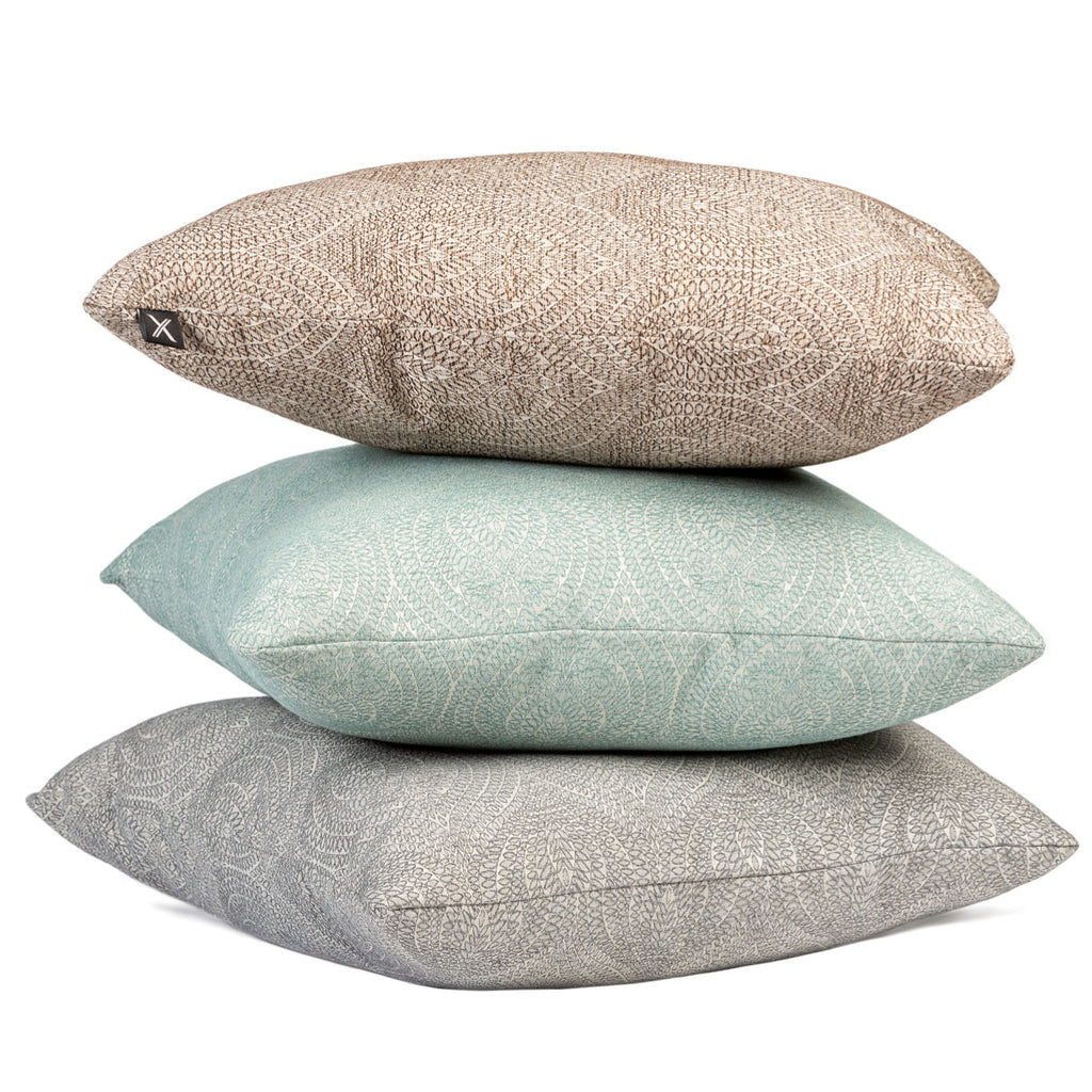 FJURI Cushion 50x50 Gray Mandala Pattern