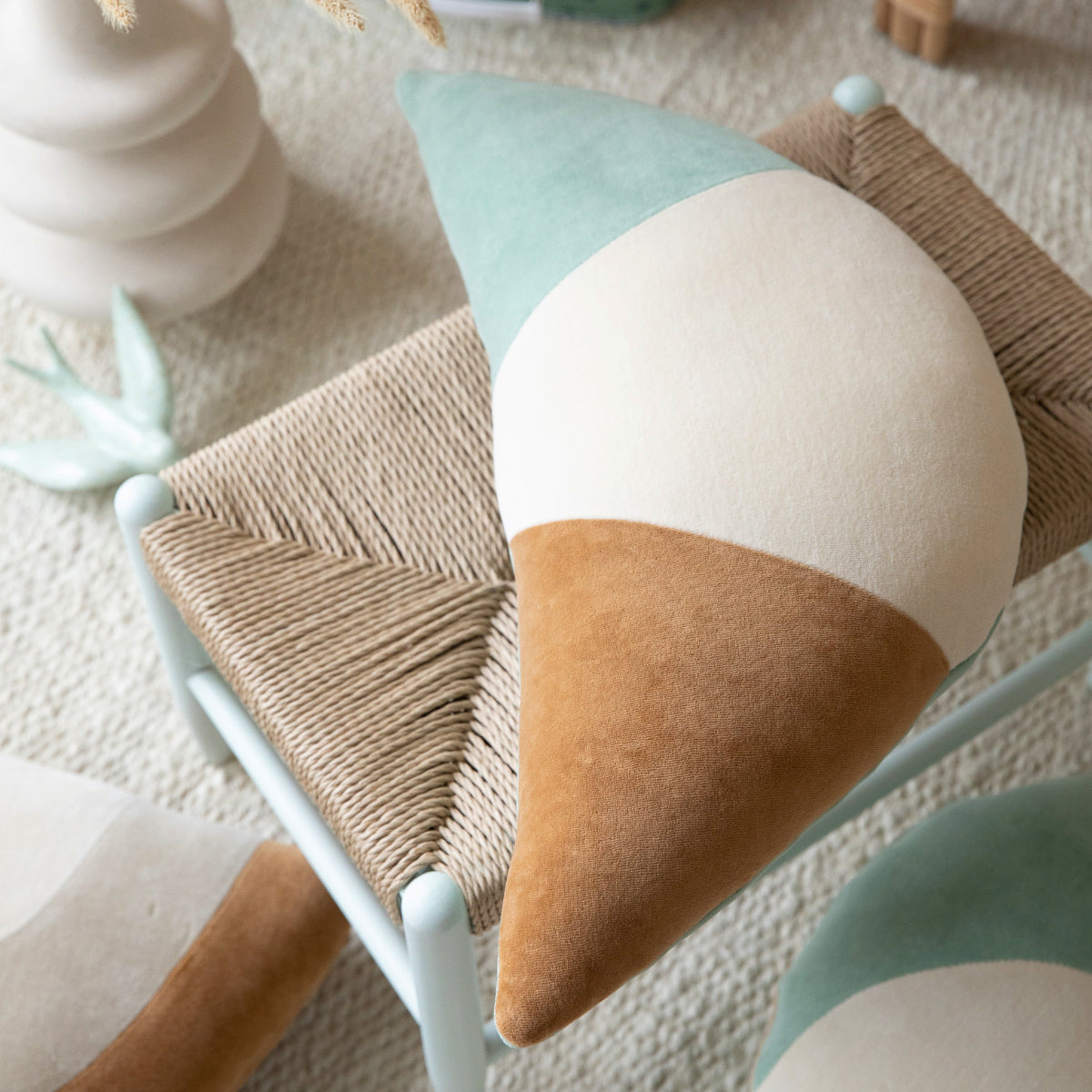 Almofada para Criança GIBBI Pôr-do-Sol Verde Água