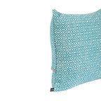 Almofada HEMMEK 45x45 Lã Azul em padrão diamante