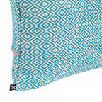 Almofada HEMMEK 45x45 Lã Azul em padrão diamante