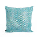 Almofada HEMMEK 45x45 Lã Azul em padrão diamante