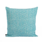 Almofada HEMMEK 45x45 Lã Azul em padrão diamante