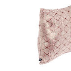 Almofada HEMMEK 45x45 Lã Bordeaux em padrão contorno
