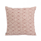 Almofada HEMMEK 45x45 Lã Bordeaux em padrão contorno