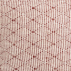 Almofada HEMMEK 45x45 Lã Bordeaux em padrão contorno