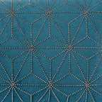 Almofada JIDDI 30x50 Veludo Azul com Missangas - KUXIN // Home Fashion