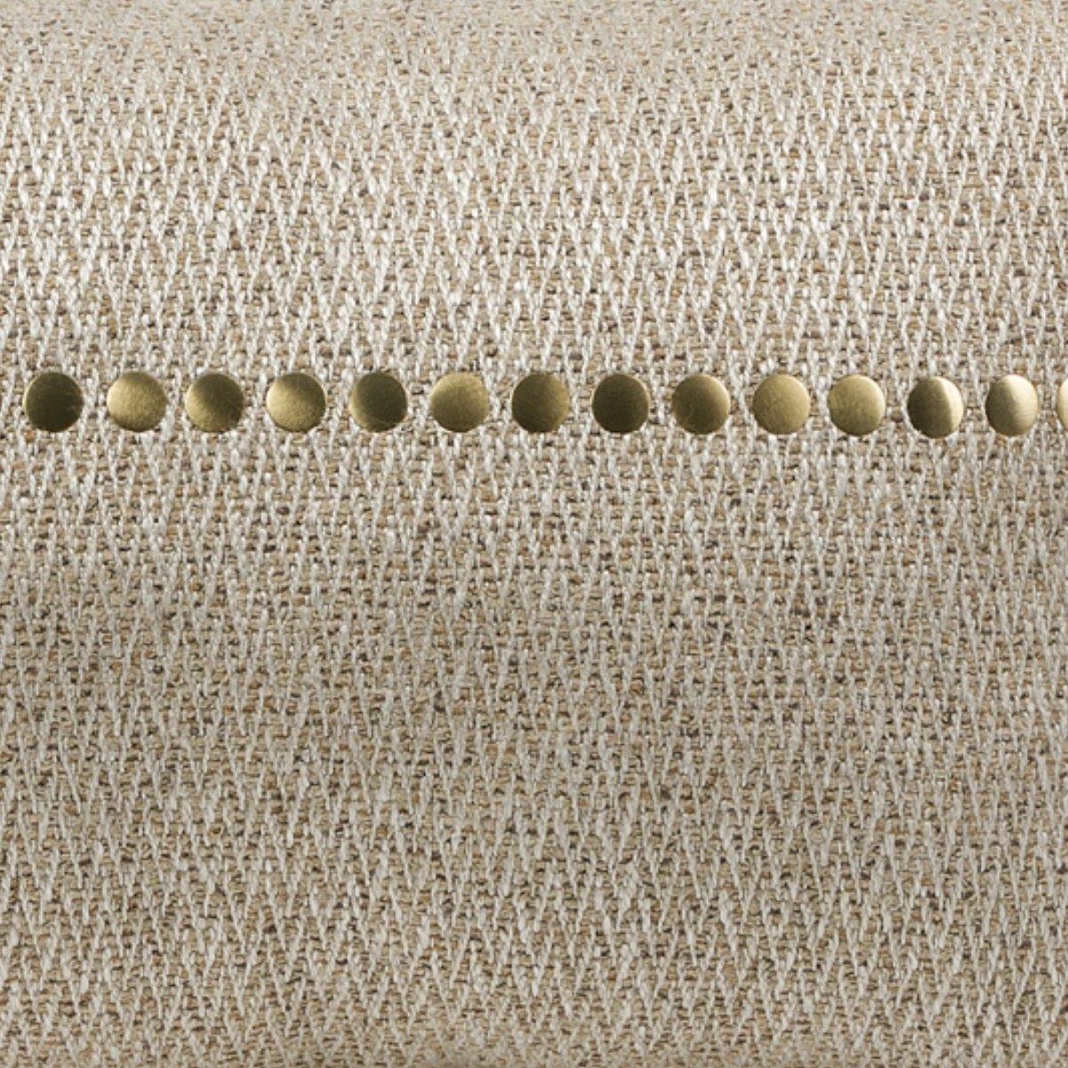 Almofada JIDDI 38x58 Castanho com Taxas Douradas - KUXIN // Home Fashion