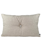 Cushion JIDDI 40x60 Beige Linen with Crystal Button