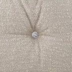 Cushion JIDDI 40x60 Beige Linen with Crystal Button