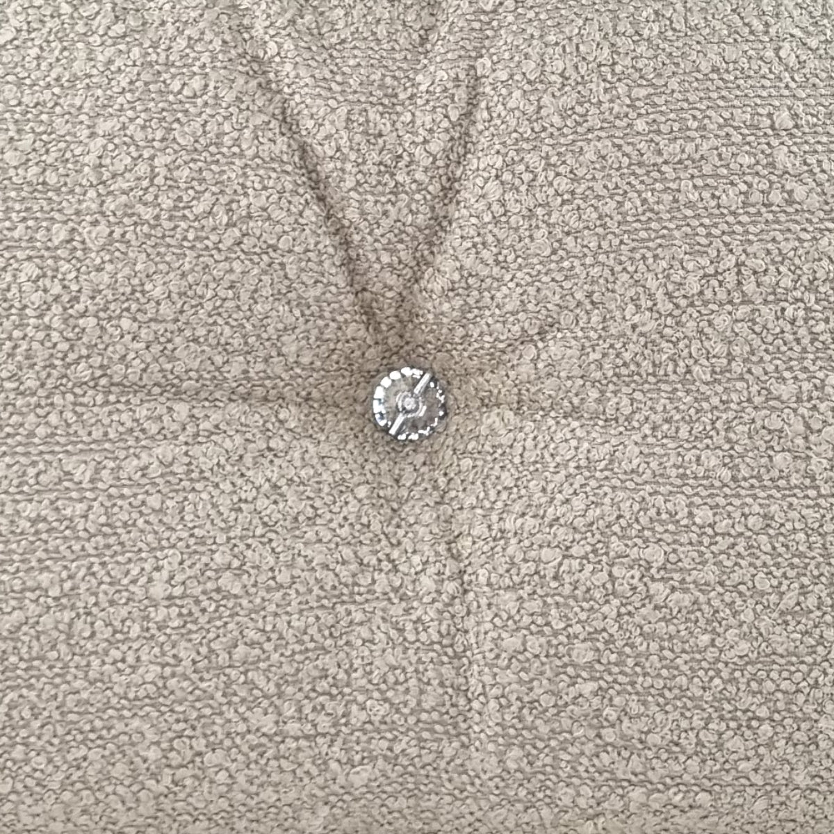 Cushion JIDDI 40x60 Beige Linen with Crystal Button