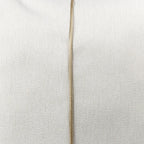 Almofada JIDDI 50x50 Linho Branco com Vivo Dourado - KUXIN // Home Fashion