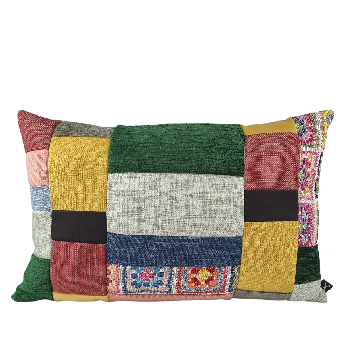 KULURI Cushion 40x60 Combined with colored fabrics and Beige back