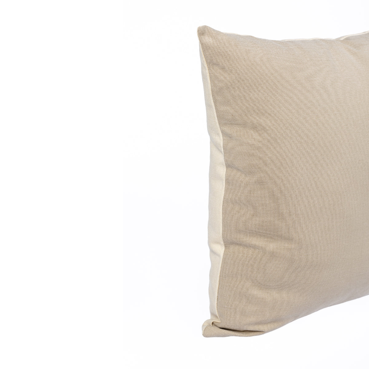 Almofada KULURI 45x45 Algodão 2 Tons Bege | ❤️  @casaparanos