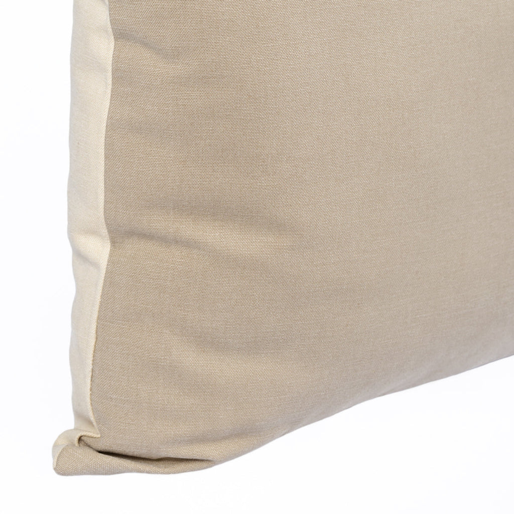 Almofada KULURI 45x45 Algodão 2 Tons Bege | ❤️  @casaparanos