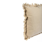 Almofada KULURI 45x45 Algodão 2 Tons Bege com Franja