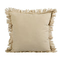 Almofada KULURI 45x45 Algodão 2 Tons Bege com Franja