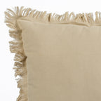 Almofada KULURI 45x45 Algodão 2 Tons Bege com Franja