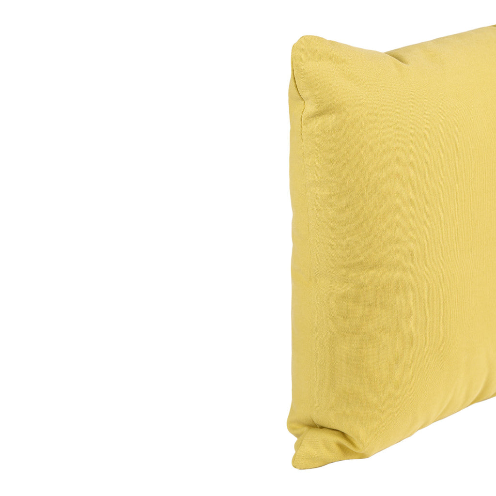 Almofada KULURI 45x45 Algodão Amarelo Lima