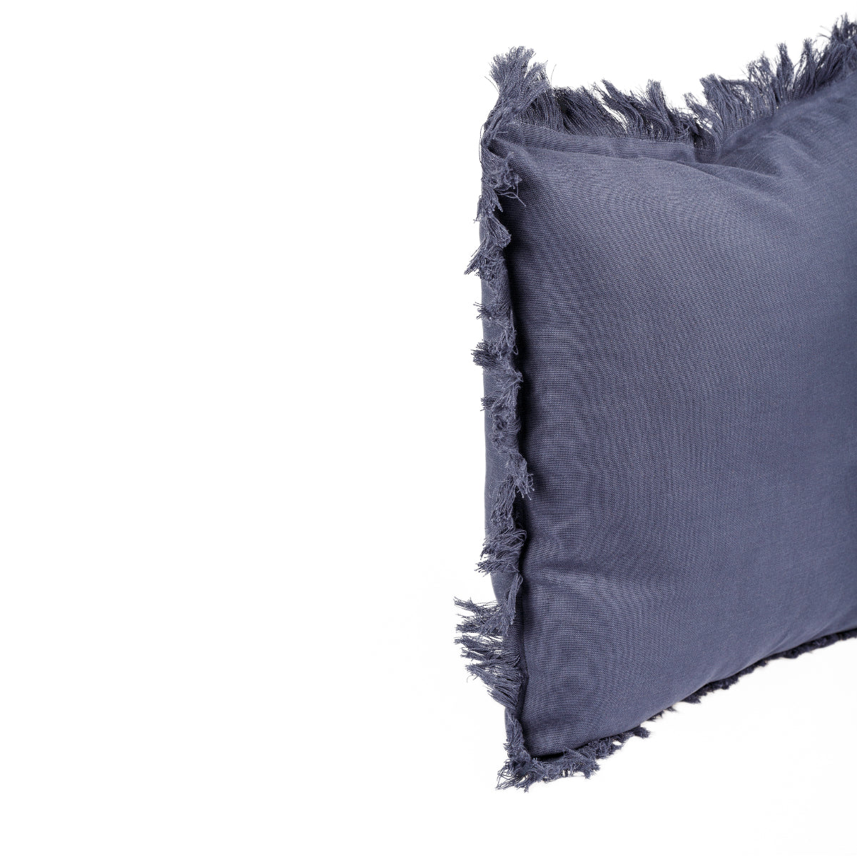 KULURI Cushion 45x45 Dark Blue Cotton with Fringe | ❤️ @casaparanos