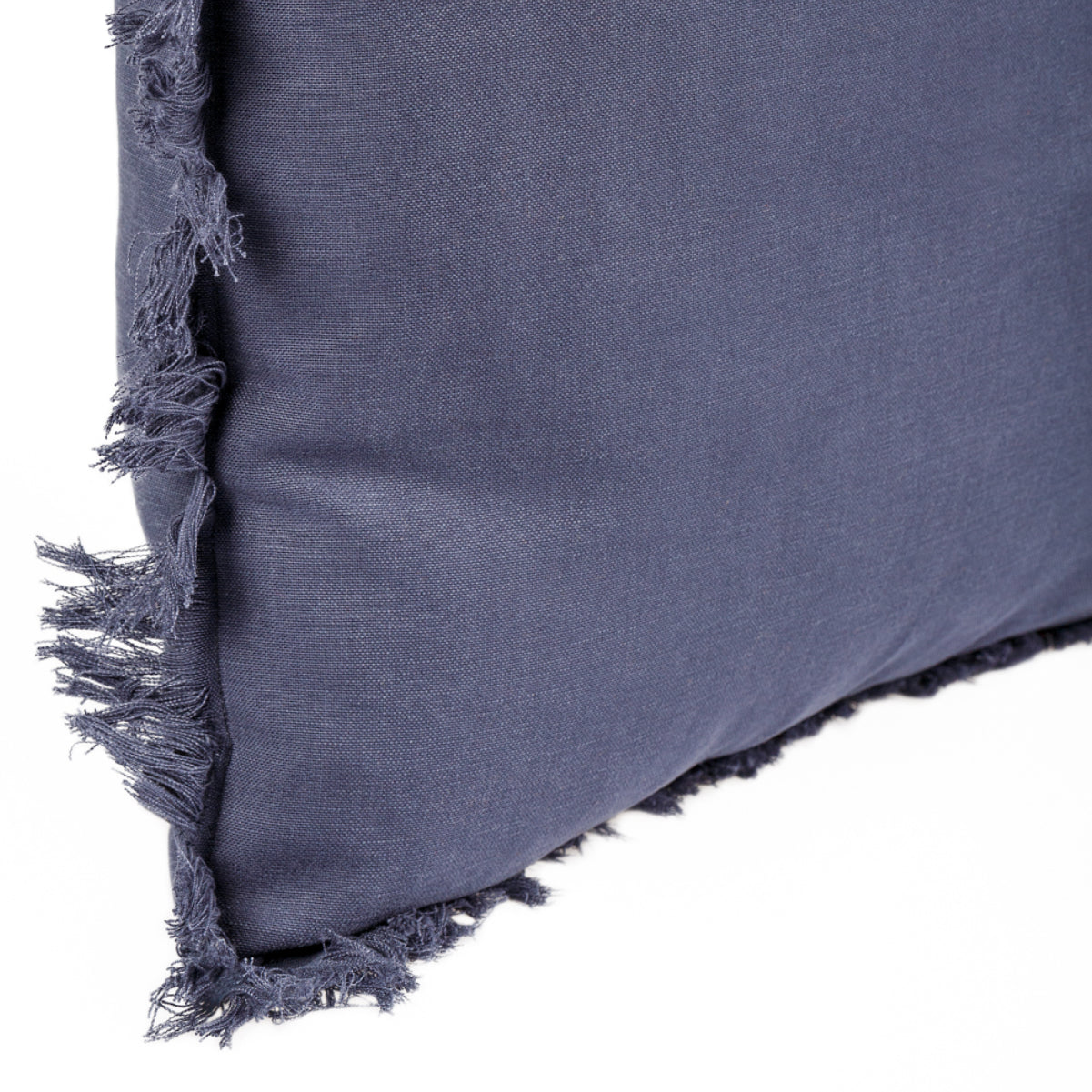 KULURI Cushion 45x45 Dark Blue Cotton with Fringe | ❤️ @casaparanos