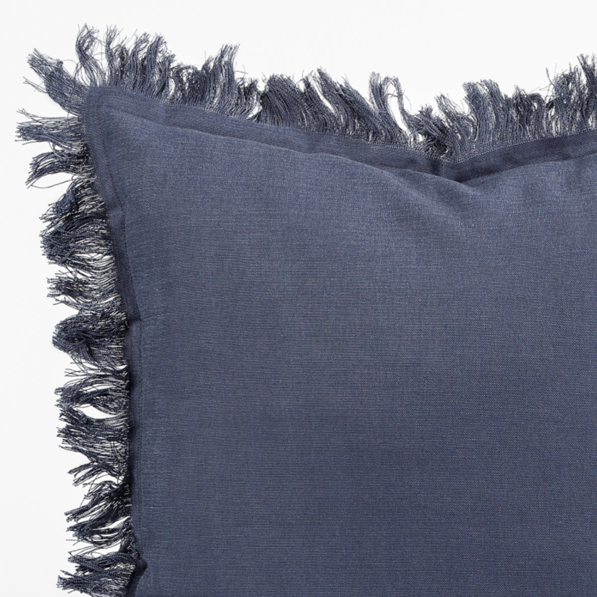 KULURI Cushion 45x45 Dark Blue Cotton with Fringe | ❤️ @casaparanos