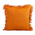Almofada KULURI 45x45 Algodão Laranja com Franja