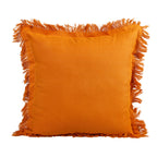 Almofada KULURI 45x45 Algodão Laranja com Franja